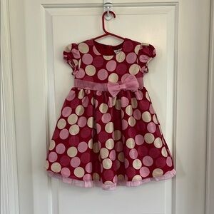 Newberry taffeta polka dot party dress size 3t